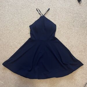 Juniors Navy Blue Formal Dress, 9